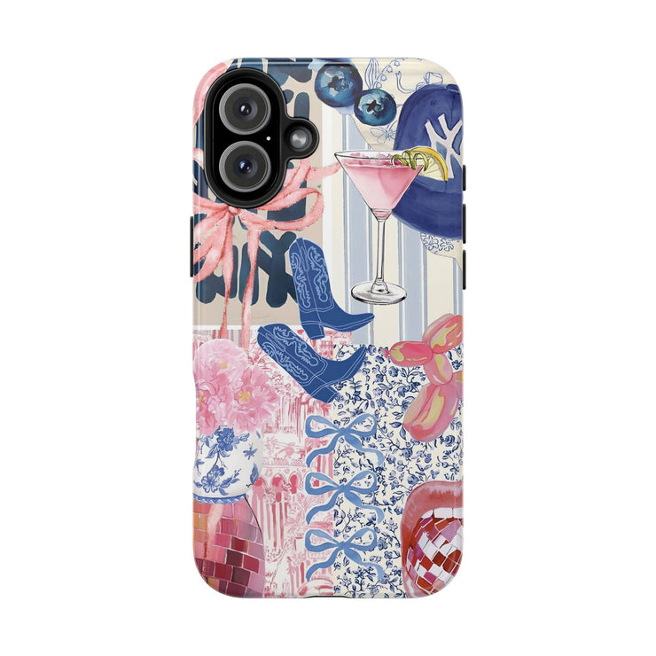 Coquette Collage Tough iPhone Case