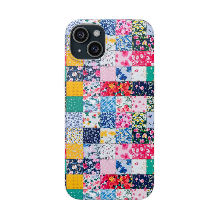 Collage Florals Stamps Flexi iPhone Cases