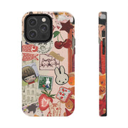 Collage Coquette Cherry Tough iPhone Case