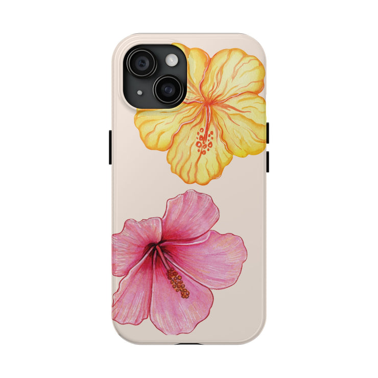 Hibiscus Flower Yellow Tough iPhone Case