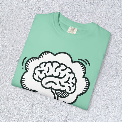 I Think I Think Too Much Unisex T-Shirt, Mental Health Graphic Tee, Gift for Introverts