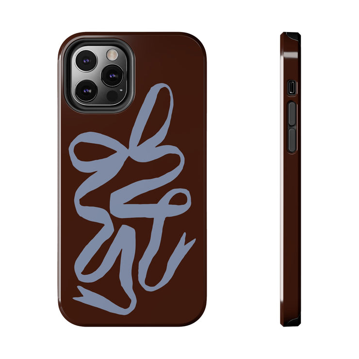 Mocha Ribbon iPhone Case