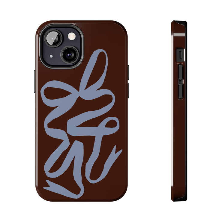 Mocha Ribbon iPhone Case