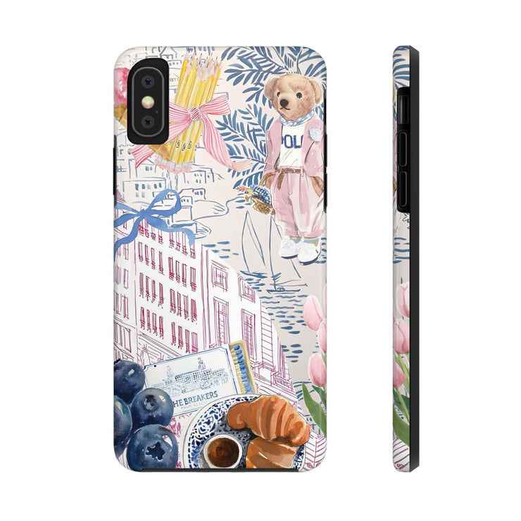 Vintage Coquette Collage Tough iPhone Case