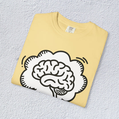 I Think I Think Too Much Unisex T-Shirt, Mental Health Graphic Tee, Gift for Introverts