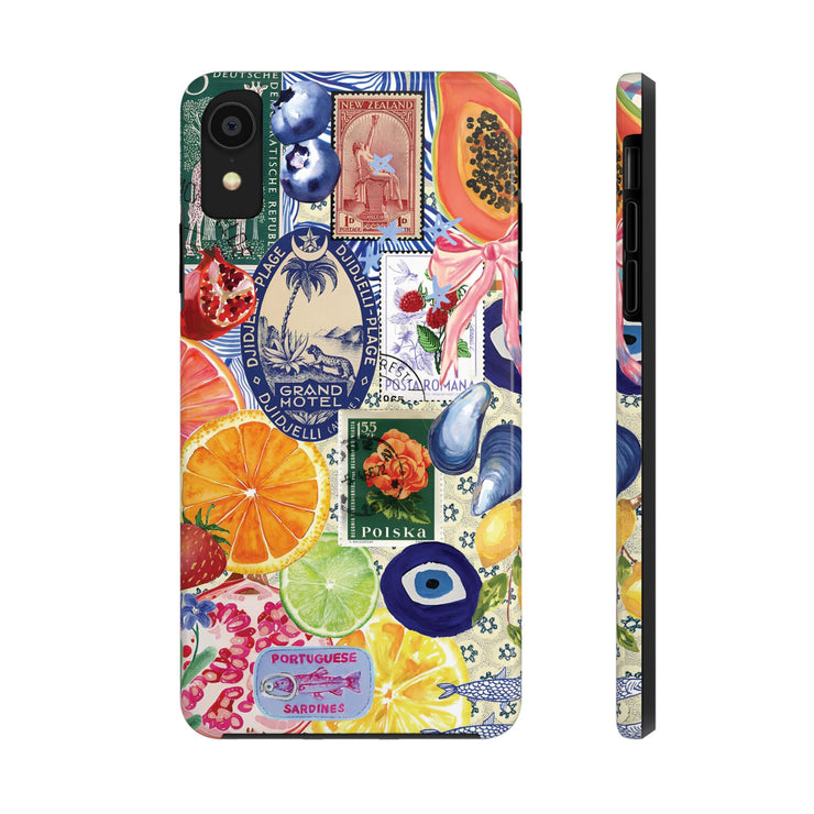 Fruity European Collage Tough iPhone Case