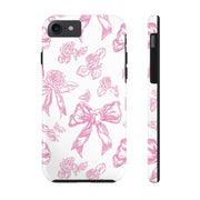 Pink Valentine Toile De Jouy Tough iPhone Case