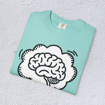 I Think I Think Too Much Unisex T-Shirt, Mental Health Graphic Tee, Gift for Introverts