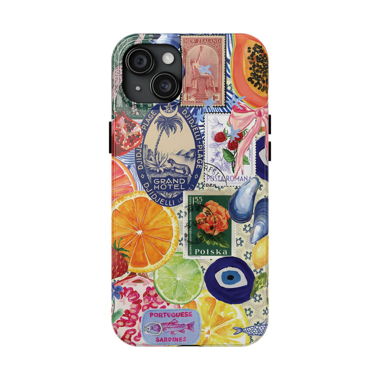 Fruity European Collage Tough iPhone Case