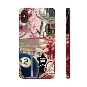 Star Girl Coquette 2 Ball Collage Tough iPhone Case