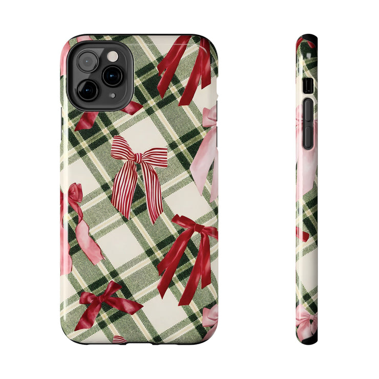 Preppy Aesthetic Valentine Ribbon iPhone Case