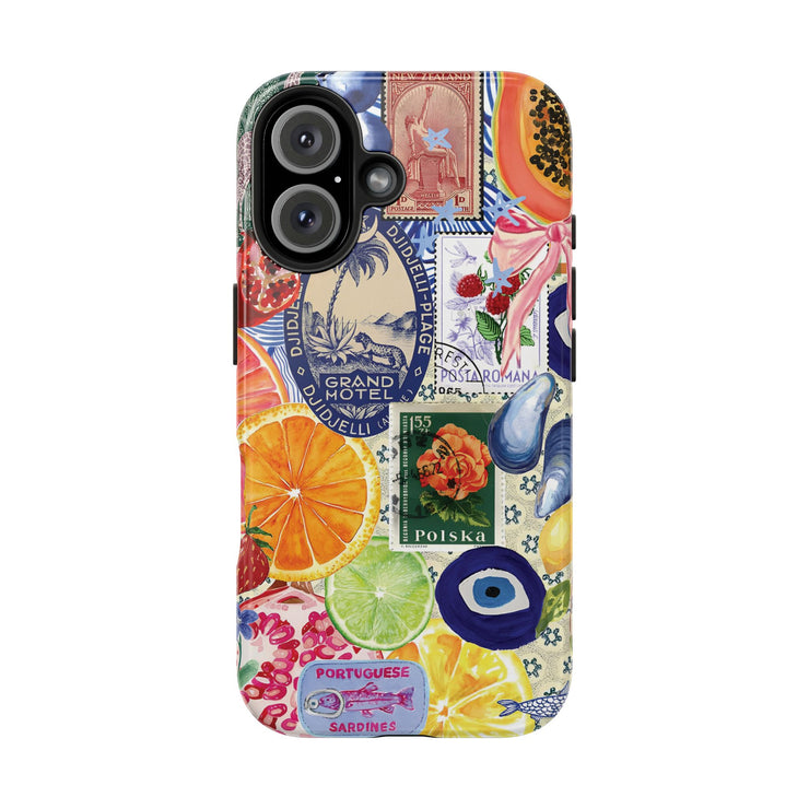 Fruity European Collage Tough iPhone Case