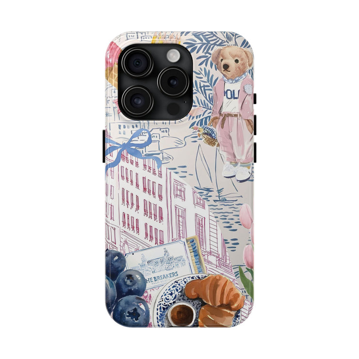 Vintage Coquette Collage Tough iPhone Case