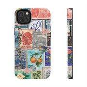 Vintage European Stamps Tough iPhone Case