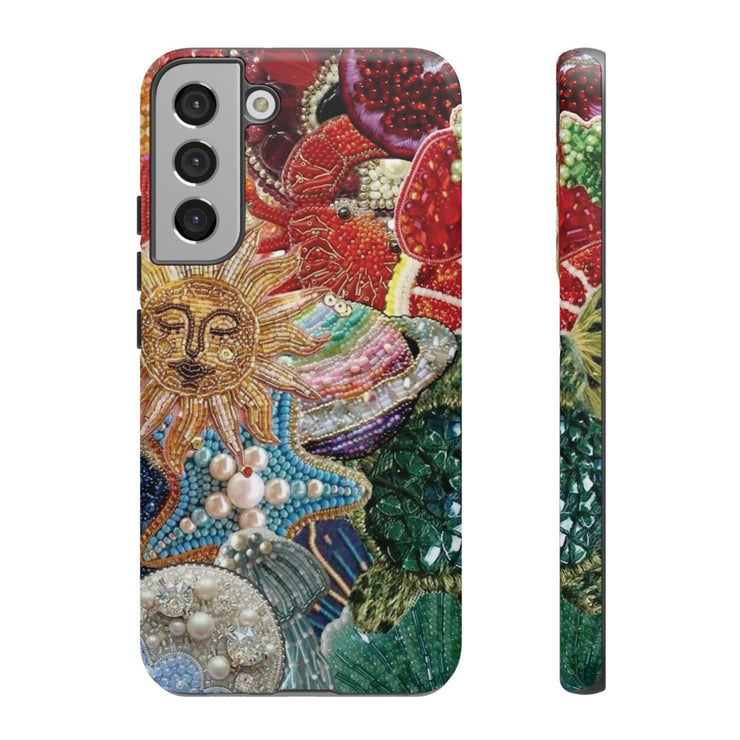 Vintage Mosaic Sun Samsung Cases