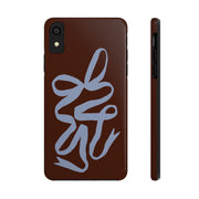 Mocha Ribbon iPhone Case