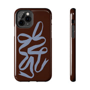 Mocha Ribbon iPhone Case