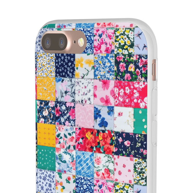 Collage Florals Stamps Flexi iPhone Cases