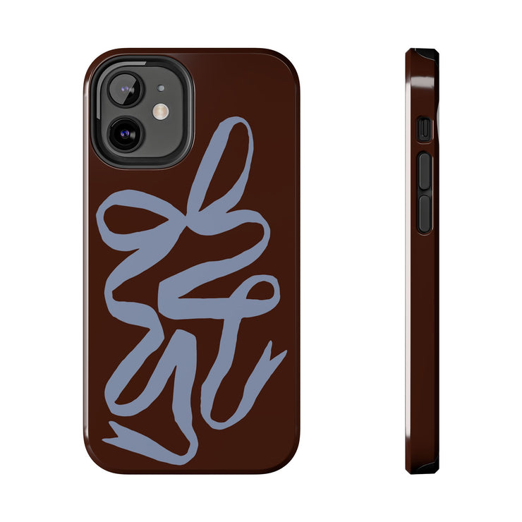 Mocha Ribbon iPhone Case