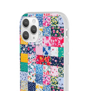 Collage Florals Stamps Flexi iPhone Cases