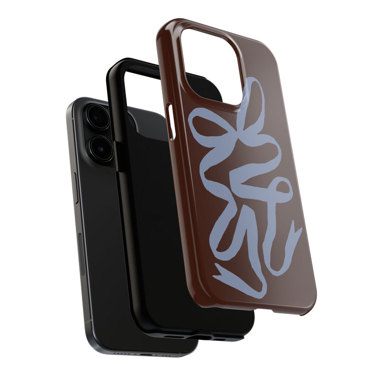 Mocha Ribbon iPhone Case