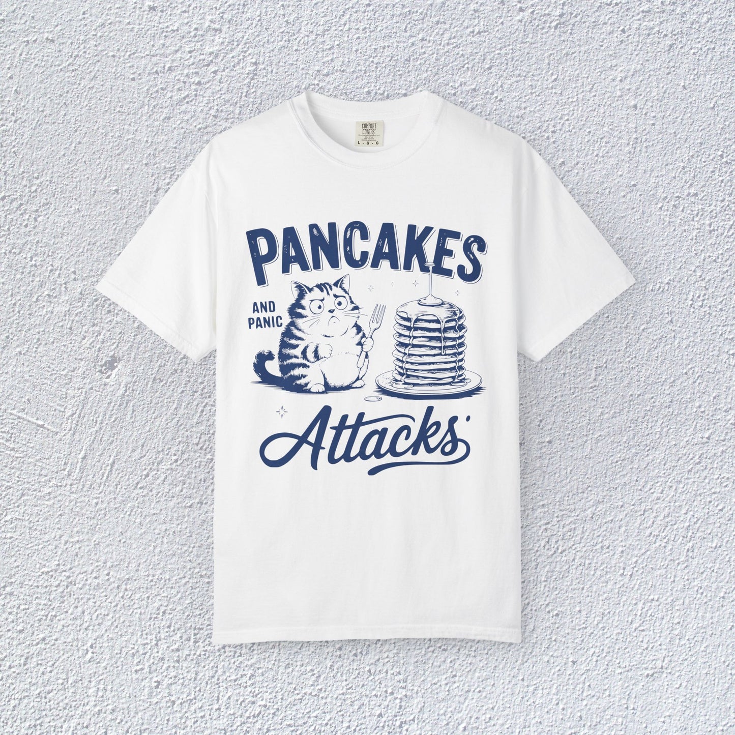 Pancakes and Panic Attacks T-Shirt, Mental Health Graphic Tee, Gift for Introverts