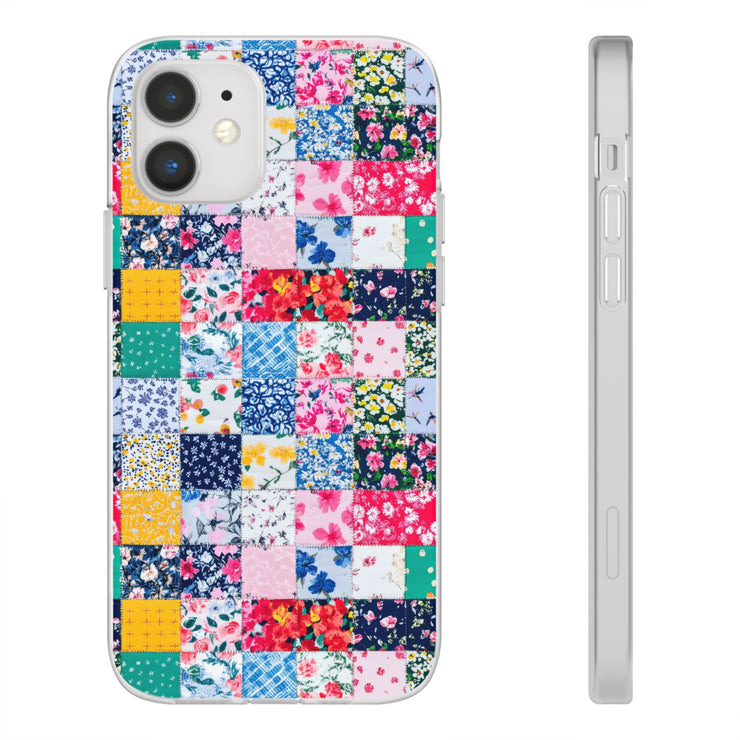 Collage Florals Stamps Flexi iPhone Cases