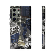 Star Girl Blue Collage Tough Samsung Cases