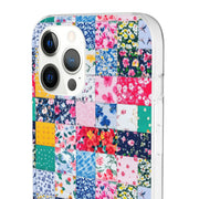 Collage Florals Stamps Flexi iPhone Cases