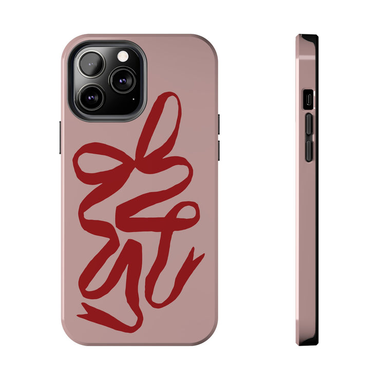 Valentine Ribbon Tough iPhone Case