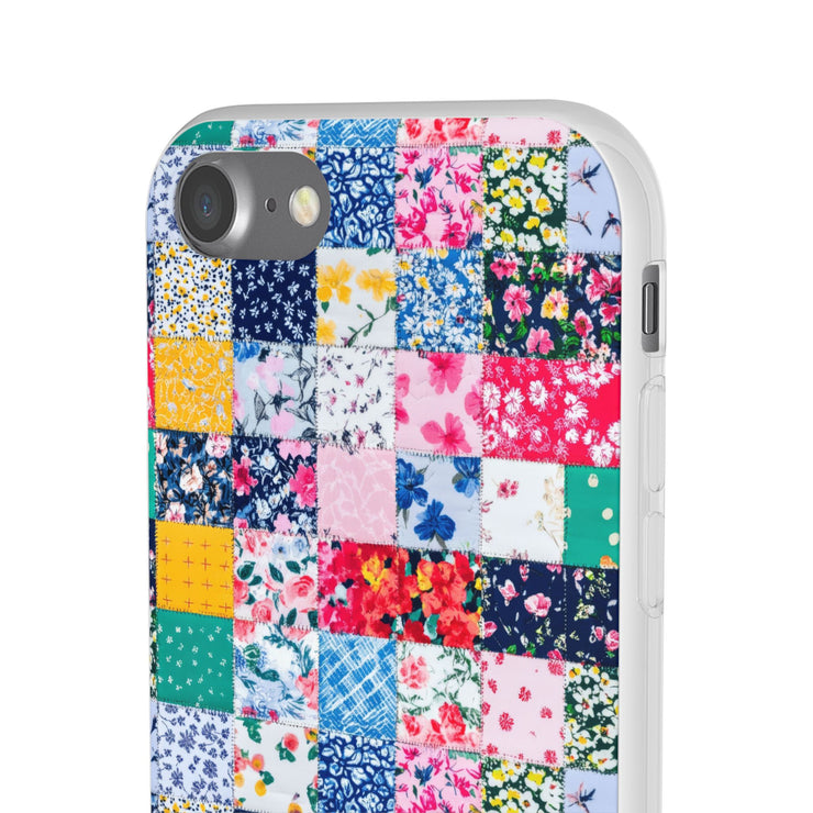 Collage Florals Stamps Flexi iPhone Cases