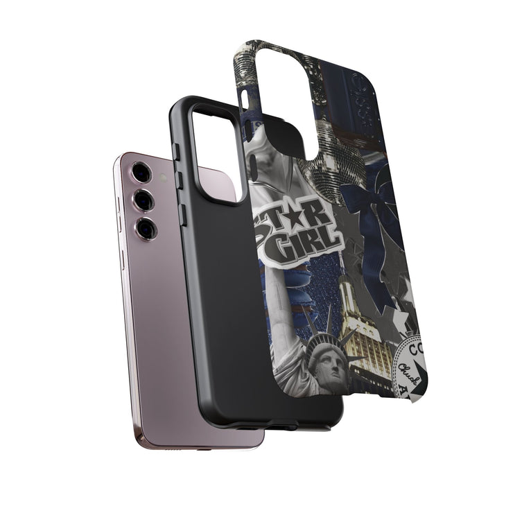 Star Girl Blue Collage Tough Samsung Cases