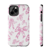 Pink Valentine Toile De Jouy Tough iPhone Case