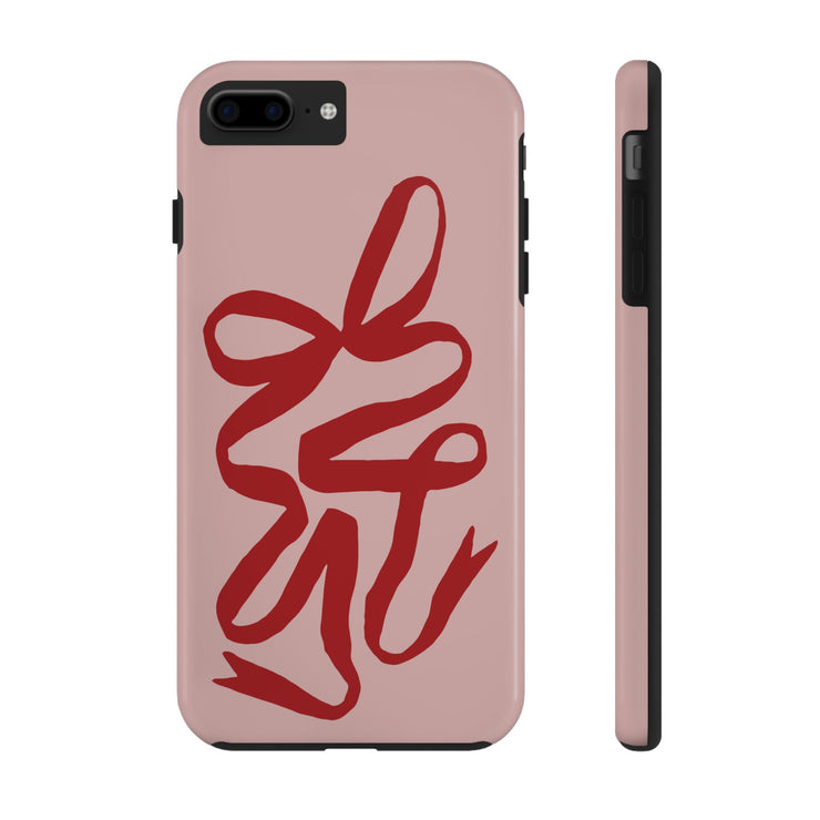 Valentine Ribbon Tough iPhone Case