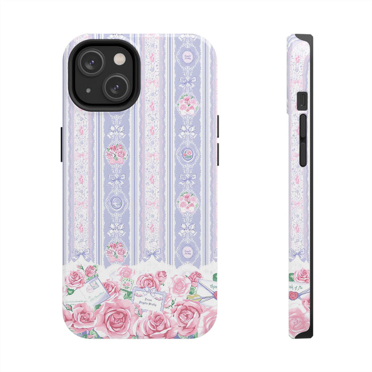 Blushing Florals Roses iPhone Case