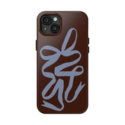 Mocha Ribbon iPhone Case