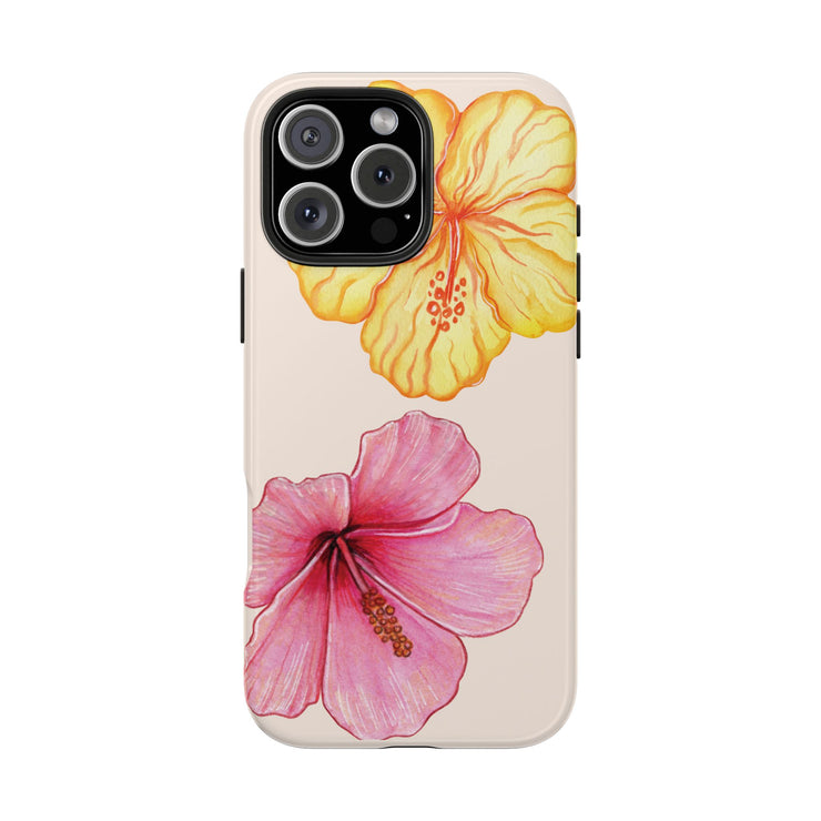 Hibiscus Flower Yellow Tough iPhone Case