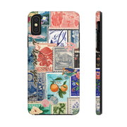 Vintage European Stamps Tough iPhone Case