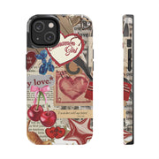 Cinnemon Girl Coquette Cherry With Bow Tough iPhone Case