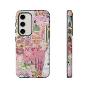 New York Pink Collage Samsung Cases