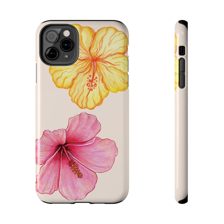 Hibiscus Flower Yellow Tough iPhone Case