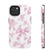 Pink Valentine Toile De Jouy Tough iPhone Case