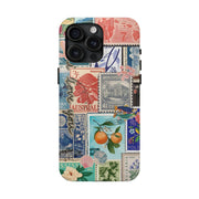 Vintage European Stamps Tough iPhone Case