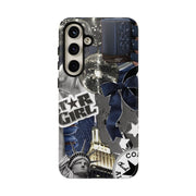 Star Girl Blue Collage Tough Samsung Cases