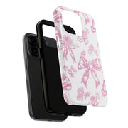 Pink Valentine Toile De Jouy Tough iPhone Case