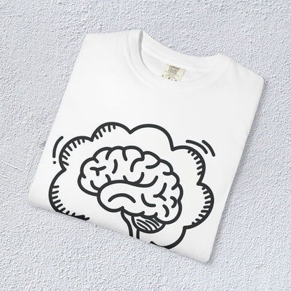 I Think I Think Too Much Unisex T-Shirt, Mental Health Graphic Tee, Gift for Introverts
