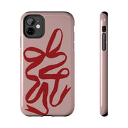 Valentine Ribbon Tough iPhone Case