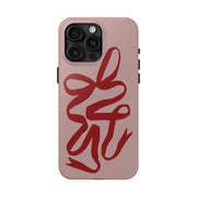 Valentine Ribbon Tough iPhone Case