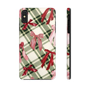 Preppy Aesthetic Valentine Ribbon iPhone Case