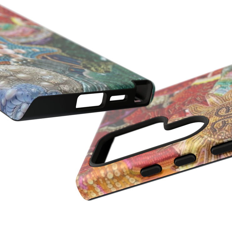 Vintage Mosaic Sun Samsung Cases